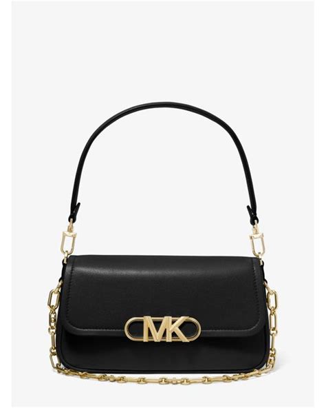 michael kors matellic|michael kors parker leather bag.